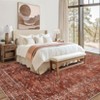 Machine Washable Modern Area Rug Geometric Distressed Non Slip Stain Resistant Non Shedding Pet Friendly Rugs for Living room Bedroom Kitchen - 3 of 4