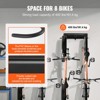 VEVOR Bike Storage Rack, 8 Bike Racks and 7 Helmets Hooks, Wall Mount Bike Storage Hanger, Home & Garage Organizer - 4 of 4