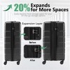 BEAFUP 3-Piece Hard Shell Luggage Set with Spinner Wheels and TSA Lock - 20", 24", 28" Lightweight Suitcases for Travel - 4 of 4