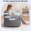 Hommpa Kids Cat Ears Soft Corduroy Fabric Bean Bag Chair with Memory Foam, Cozy Toddler Lounge Seat - 4 of 4