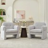 Hyleory Downy Fluffy Cloud Upholstered Accent Chair,Armchair for Bedroom Reception Area Reading Room Living Room - 3 of 4