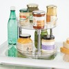 iDesign 9-Inch Plastic 2-Tier Lazy Susan - Set of 2 - Clear/Chrome - 3 of 4