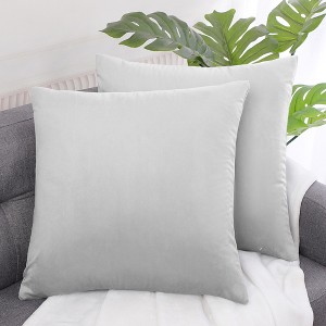 PiccoCasa Sofa Couch Bed Chair Velvet Decors Luxury Euro Square Throw Pillow Cover - 1 of 4