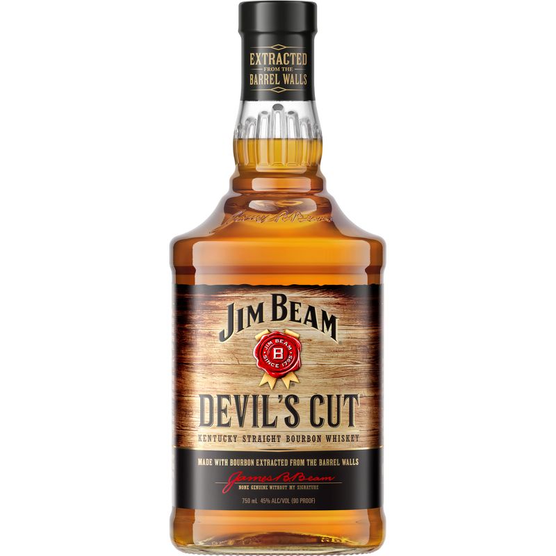 Jim Bean Devils Cut Straight Bourbon Whiskey - 750ml Bottle, 2 of 6