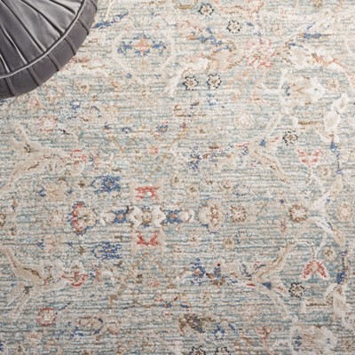 Vivaldi Ivory and Navy Hand-Knotted Oriental Rug - Easy Care