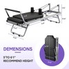 Fold-Up Pilates Reformer with 5-Spring Resistance - Space-Saving Home Machine - 3 of 4