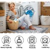 Area Rug for Dining Bedroom, Machine Washable, Carpet Non-Slip Low Pile Stain-Resistant Distressed Bistro Area Rug for Living Room Office - 3 of 4