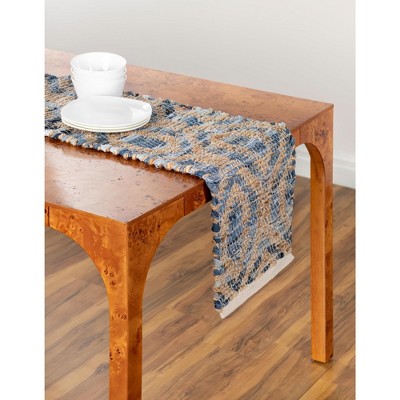 Unique Loom Chindi Jute Trellis Indoor Hand Made Area Rug