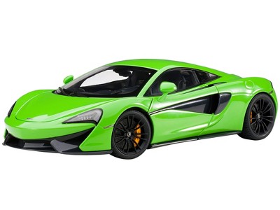 McLaren 570S Mantis Green with Black Wheels 1/18 Model Car by Autoart