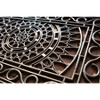 1'5" x 2'5" Sunburst Indoor/Outdoor Recycled Rubber Doormat Black - Entryways: Victorian Style, Easy to Clean - 2 of 3