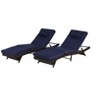 PAGED Patio Wicker Chaise Lounges Set of 2 Modern Adjustable Lounge Chair with Cushions for Sunbathing - 3 of 4