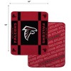 NFL Atlanta Falcons Reverse Block Wordmark Double Sided Blanket: Plush Polyester Sports Throw - 3 of 3