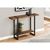 Look Laminate Console Table with Metal Legs, Industrial Farmhouse Accent Table for Entryway, Living Room, Bedroom - 2 of 4