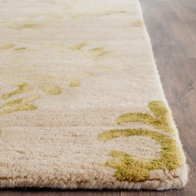 Hand-Tufted Artisan Blue Wool 27" Area Rug