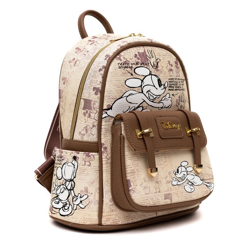 Mickey Mouse WondaPop 11" Vegan Leather Fashion Mini Backpack, 4 of 8