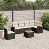 vidaXL Garden Sofa Set Black PE rattan Large Modular Garden Sofa Set - 2 of 4