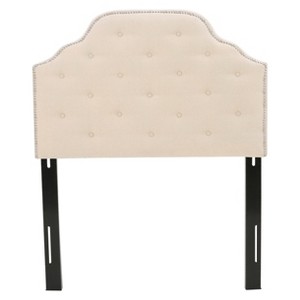 Niamh Kids Upholstered Headboard - Twin - Beige - Christopher Knight Home