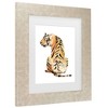 Trademark Fine Art Jennifer Goldberger Sitting Tiger II Matted Framed Art - 3 of 4