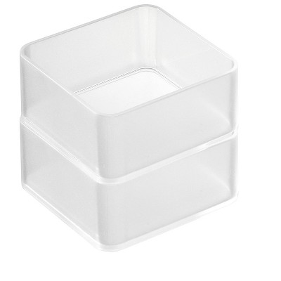 Yamazaki Home - Stackable Clear Organizers [Set of 2] - Four Sizes
