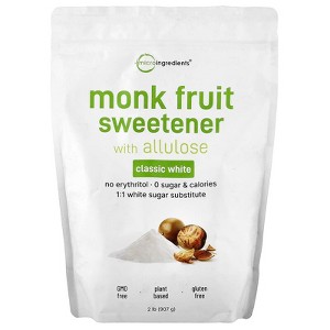 Micro Ingredients, Monk Fruit Sweetener with Allulose, Classic White, 2 lb - 1 of 4