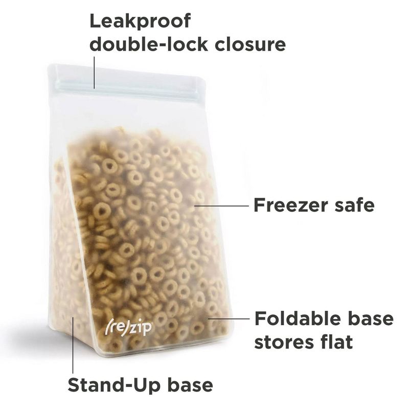 (re)zip Reusable Leak-proof Food Storage 6 Cup Tall Pantry Bag, 5 of 6