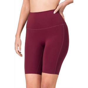 Women's Athletic High Waist Biker Shorts - ZENANA - 1 of 3