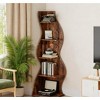 Gulches 5-Tier Corner Shelf, Modern Wall Corner Bookshelf Bookcase for Small Space Decor - 3 of 4