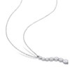 EVERLY JEWELRY | Sterling Silver 1 1/2ct DEW Created White Moissanite Journey Pendant with Chain, 18 inc - 4 of 4