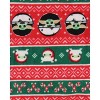 Seven Times Six Star Wars Men's Grogu Baby Yoda Candy Canes Fleece Lounge Pajama Pants Red - 2 of 3