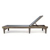PAGED Patio Chaise Lounge Simple Wooden Folding Chair with Handle Modern Lounge Chair with Curved Design for Garden, Poolside - 4 of 4