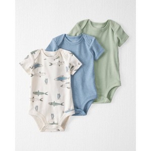 Little Planet by Carter's Organic Baby 3pk Bodysuit - 1 of 4