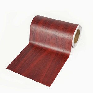 Vintage Red-Brown Wood Grain Peel & Stick Wallpaper Border Self-Adhesive Vinyl Contact Paper for Bedroom, Accent Walls - 1 of 4