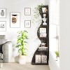 Hommoo 5-Tier Corner Shelf, Modern Wall Corner Bookshelf Bookcase - 4 of 4