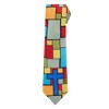 Jacob Alexander Men's Holy Cross Abstract Extra-Long Necktie - Green/Red/Blue/Yellow - 2 of 4