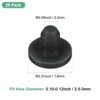 Unique Bargains Rubber Corrosion-Resistant Silicone Snap-in Locking Hole Plugs Black - 3 of 4