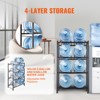 VEVOR 4 Tiers Water Jug Holder, 5 Gallon Water Bottle Holder, Double Row Water Bottle Rack for 8 Bottles, Heavy Duty Water Jug Rack - 4 of 4