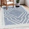 Hauteloom Anja Blue Outdoor Rug - 4 of 4
