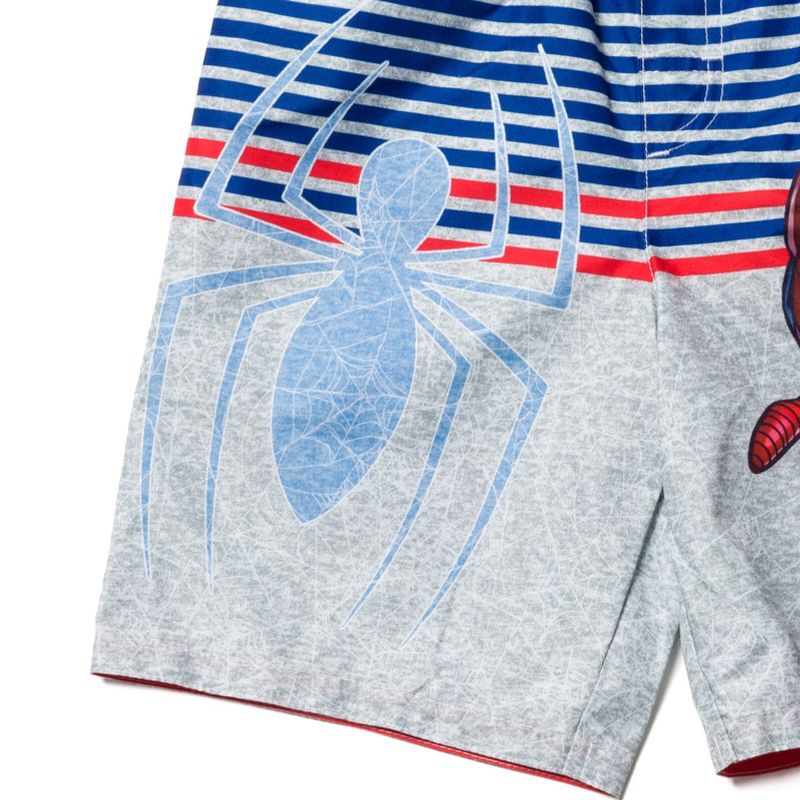 Marvel Spider-Man Avengers Spidey and His Amazing Friends UPF 50+ Swim Trunks Toddler to Big Kid, 5 of 7