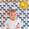 The Peanutshell Woodland Animals and Nautical Fitted Crib Sheets for Boys, 8-Pack Set |Black, White, Blue - image 2 of 4