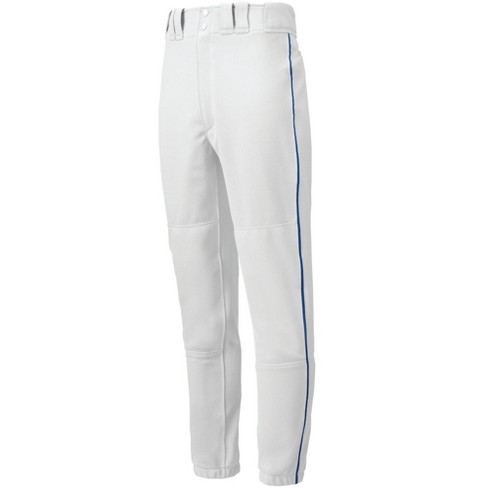 Mizuno Men's Premier Piped Baseball Pant Mens Size Small In Color  White-Royal (0052)