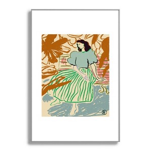 sandrapoliakov FIRST WARM DAY AFTER WINTER Metal Framed Art Print - Deny Desings - 1 of 3