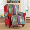 Collections Etc Vibrant Stripe Design Furniture Protector with Pockets - 2 of 4
