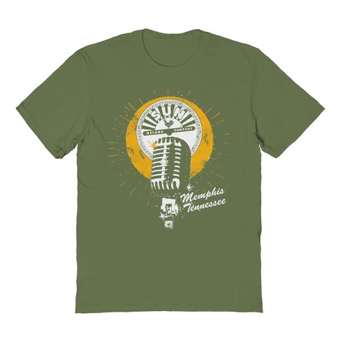 Sun Records Men's Rising Mic & Sun Short Sleeve Graphic Cotton T-Shirt - image 1 of 1