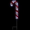 Northlight Lighted Candy Cane Christmas Pathway Lawn Stakes - 20" - Set of 3 - 3 of 4