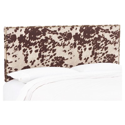 King Arcadia Nailbutton Patterned Headboard Udder Madness Milk - Skyline Furniture