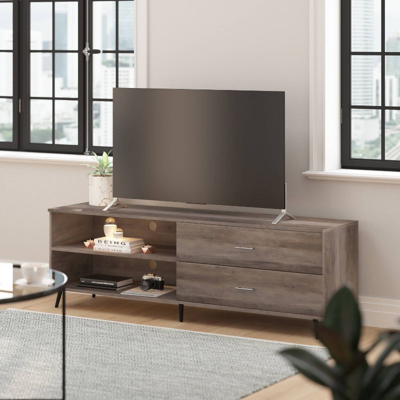 65&#34; June Mid-Century Modern TV Stand for TVs up to 65&#34; with Adjustable Shelf - Taylor &#38; Logan, 1 of 10