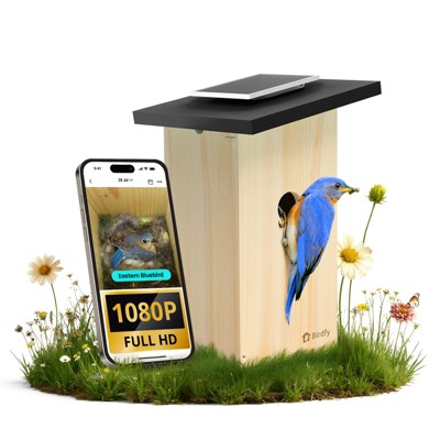Birdfy Smart Bird House for Outside, Solar Powered, 1080P HD Live View, Bird House with Camera, Perfect Viewing of Bird Nesting and Hatching