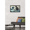 Trends International Godzilla - Great Wave Framed Wall Poster Prints - 2 of 4