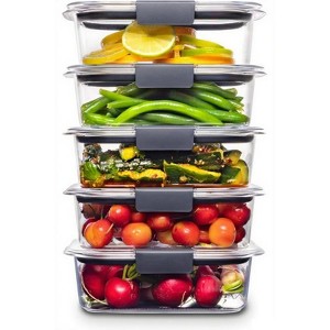 Food Storage Containers with BPA-Free Airtight Lids, Set of 5, Perfect for Lunch Prep and Leftovers Storage (3.2 Cups) - 1 of 4