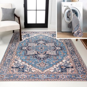 JONATHAN Y Cirali Ornate Large Medallion Machine-Washable Area Rug - 1 of 4